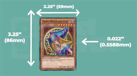 YuGiOh card size explained .